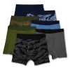Thereabouts Little & Big Boys 7 Pack Boxer Briefs In Black