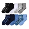 Thereabouts Little & Big Kid Boys 10 Pair Quarter Ankle Socks In Blue