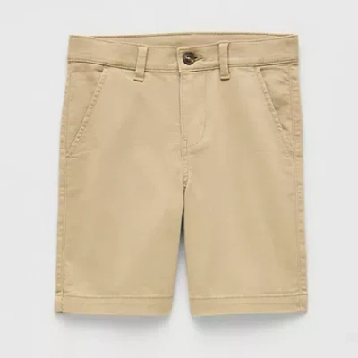 Thereabouts Little & Big Kid Boys 8" Adjustable Waist Chino Short In Multi