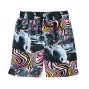 Thereabouts Little & Big Kid Boys Above The Knee Boxer Brief Lined Swim Trunks In Orange