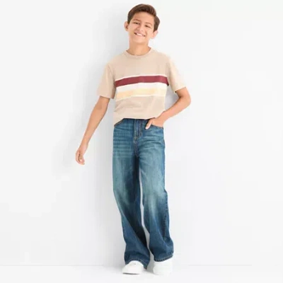 Thereabouts Little & Big Kid Boys Adjustable Waist Baggy Fit Jean In Blue