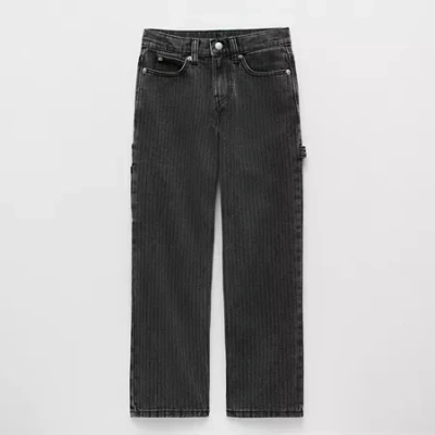 Thereabouts Little & Big Kid Boys Adjustable Waist Loose Fit Carpenter Jean In Blue