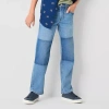 Thereabouts Little & Big Kid Boys Adjustable Waist Mid Rise Straight Leg Jean In Blue