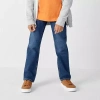 Thereabouts Little & Big Kid Boys Adjustable Waist Stretch Fabric Straight Leg Jean In Blue