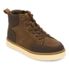 Thereabouts Little & Big Kid Boys Asher Flat Heel Lace Up Boots In Brown