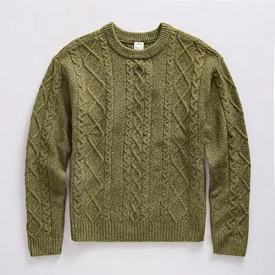 Thereabouts Little & Big Kid Boys Crew Neck Long Sleeve Pullover Sweater In Green
