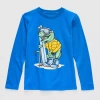 Thereabouts Little & Big Kid Boys Crew Neck Long Sleeve Regular Fit Graphic T-shirt In Blue