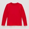 Thereabouts Little & Big Kid Boys Crew Neck Long Sleeve T-shirt In Red