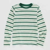 Thereabouts Little & Big Kid Boys Crew Neck Long Sleeve T-shirt In Sand