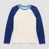 Thereabouts Little & Big Kid Boys Crew Neck Long Sleeve T-shirt In Sand