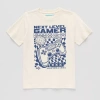 Thereabouts Little & Big Kid Boys Crew Neck Short Sleeve Regular Fit Graphic T-shirt In White