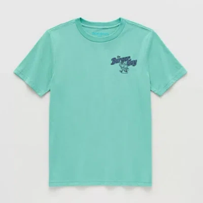 Thereabouts Little & Big Kid Boys Crew Neck Short Sleeve Regular Fit Graphic T-shirt In Green