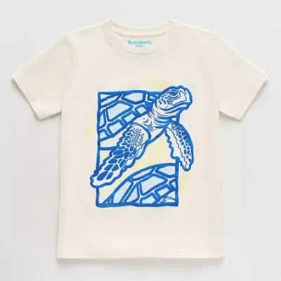 Thereabouts Little & Big Kid Boys Crew Neck Short Sleeve Regular Fit Graphic T-shirt In Neutral