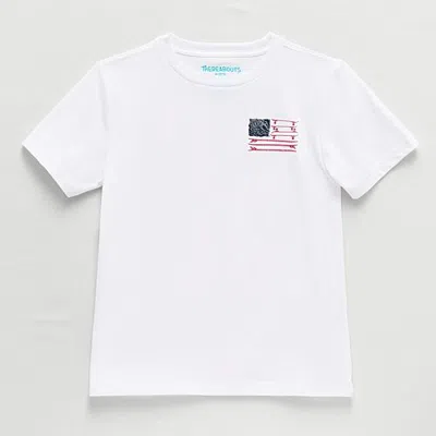 Thereabouts Little & Big Kid Boys Crew Neck Short Sleeve Regular Fit Graphic T-shirt In White
