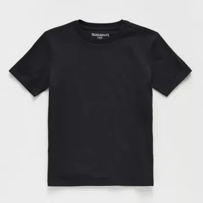 Thereabouts Little & Big Kid Boys Crew Neck Short Sleeve T-shirt In Black