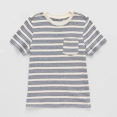 Thereabouts Little & Big Kid Boys Crew Neck Short Sleeve T-shirt In Blue