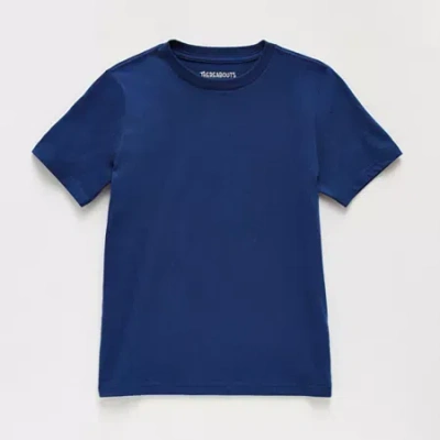 Thereabouts Little & Big Kid Boys Crew Neck Short Sleeve T-shirt In Blue
