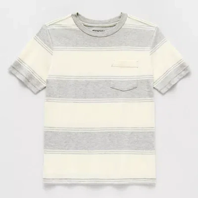 Thereabouts Little & Big Kid Boys Crew Neck Short Sleeve T-shirt In Gray