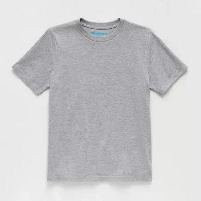 Thereabouts Little & Big Kid Boys Crew Neck Short Sleeve T-shirt In Gray