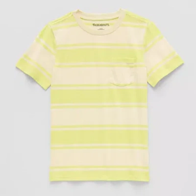 Thereabouts Little & Big Kid Boys Crew Neck Short Sleeve T-shirt In Green