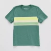 Thereabouts Little & Big Kid Boys Crew Neck Short Sleeve T-shirt In Green
