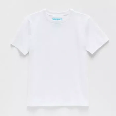 Thereabouts Little & Big Kid Boys Crew Neck Short Sleeve T-shirt In White