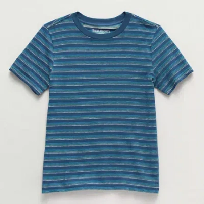 Thereabouts Little & Big Kid Boys Crew Neck Short Sleeve T-shirt In Blue