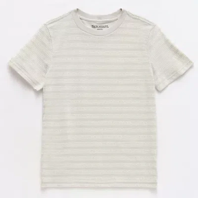 Thereabouts Little & Big Kid Boys Crew Neck Short Sleeve T-shirt In Neutral