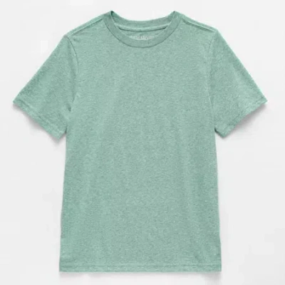 Thereabouts Little & Big Kid Boys Crew Neck Short Sleeve T-shirt In Green