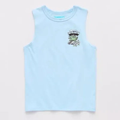 Thereabouts Little & Big Kid Boys Crew Neck Sleeveless Tank Top In Blue