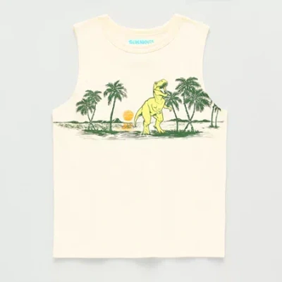 Thereabouts Little & Big Kid Boys Crew Neck Sleeveless Tank Top In Neutral