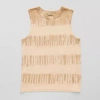 Thereabouts Little & Big Kid Boys Crew Neck Sleeveless Tank Top In Sand