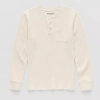 Thereabouts Little & Big Kid Boys Henley Neck Long Sleeve Regular Fit Thermal Top In Sand