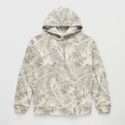 Thereabouts Little & Big Kid Boys Long Sleeve Fleece Hoodie In Gray