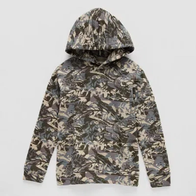 Thereabouts Little & Big Kid Boys Long Sleeve Fleece Hoodie In Green