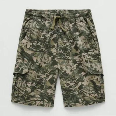 Thereabouts Little & Big Kid Boys Mid Rise Cargo Short In Green