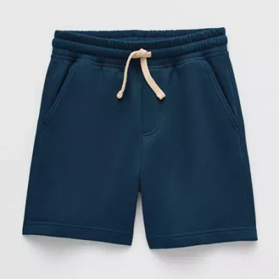 Thereabouts Little & Big Kid Boys Mid Rise Fleece Pull-on Short In Blue