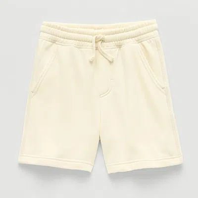 Thereabouts Little & Big Kid Boys Mid Rise Fleece Pull-on Short In Beige