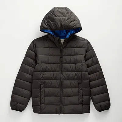Thereabouts Little & Big Kid Boys Midweight Puffer Jacket In Black