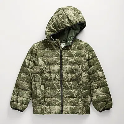 Thereabouts Little & Big Kid Boys Midweight Puffer Jacket In Blue