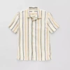 Thereabouts Little & Big Kid Boys Short Sleeve Regular Fit Button-down Shirt In Sand