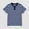 Thereabouts Little & Big Kid Boys Short Sleeve Regular Fit Henley Shirt In Blue