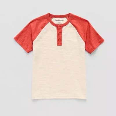 Thereabouts Little & Big Kid Boys Short Sleeve Regular Fit Henley Shirt In Sand