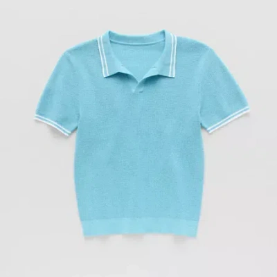 Thereabouts Little & Big Kid Boys Short Sleeve Regular Fit Polo Shirt In Blue