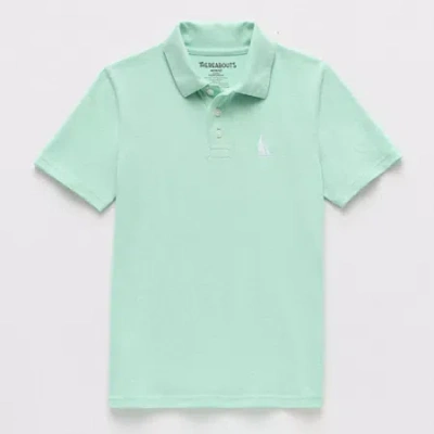 Thereabouts Little & Big Kid Boys Short Sleeve Regular Fit Polo Shirt In Blue