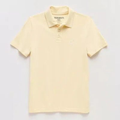 Thereabouts Little & Big Kid Boys Short Sleeve Regular Fit Polo Shirt In Neutral