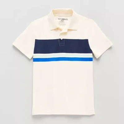 Thereabouts Little & Big Kid Boys Short Sleeve Regular Fit Polo Shirt In White