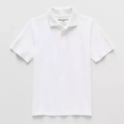 Thereabouts Little & Big Kid Boys Short Sleeve Regular Fit Polo Shirt In White