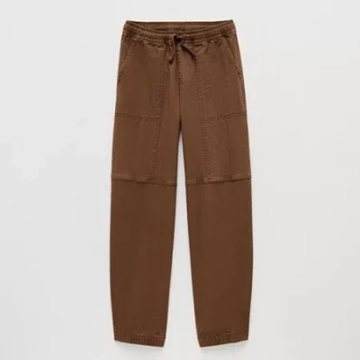 Thereabouts Little & Big Kid Boys Straight Baggy Fit Pull-on Pant In Brown