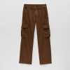 Thereabouts Little & Big Kid Boys Straight Cargo Pant In Brown